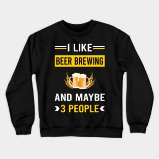 3 People Beer Brewing Crewneck Sweatshirt